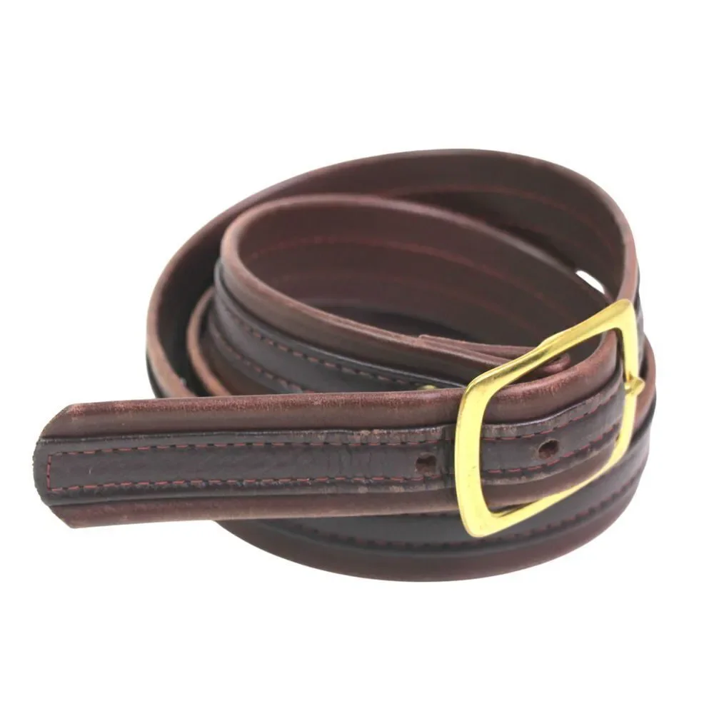 CLASSIC BROWN GENUINE LEATHER 1 1/8